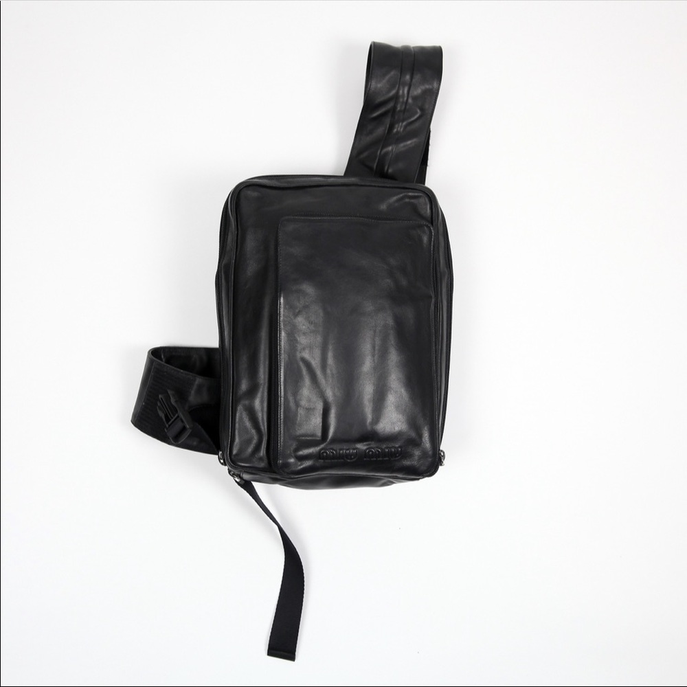 Miu miu F/W 1999 LEATHER MESSENGER BAG